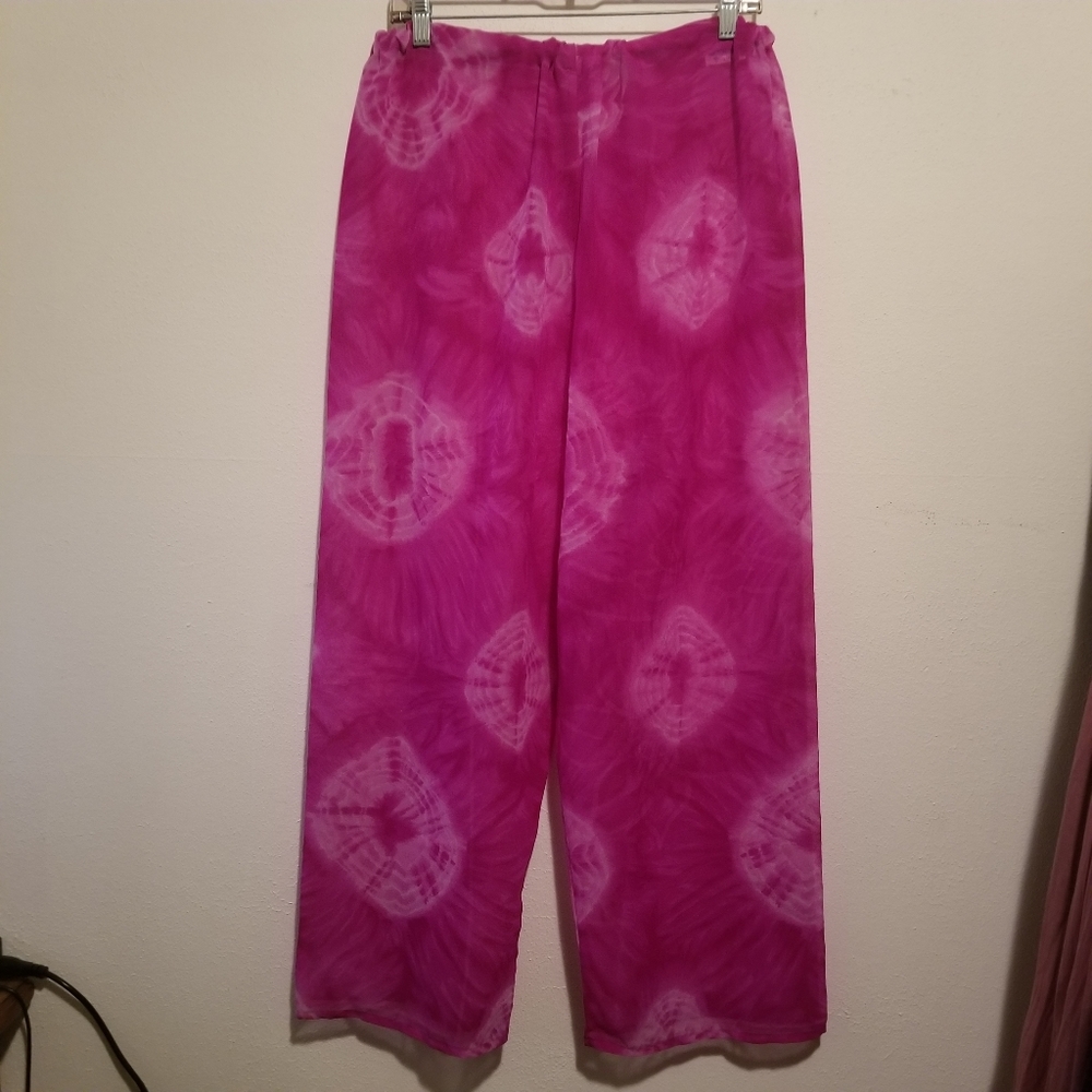 Bali casuals wide leg tie dye sheer pants